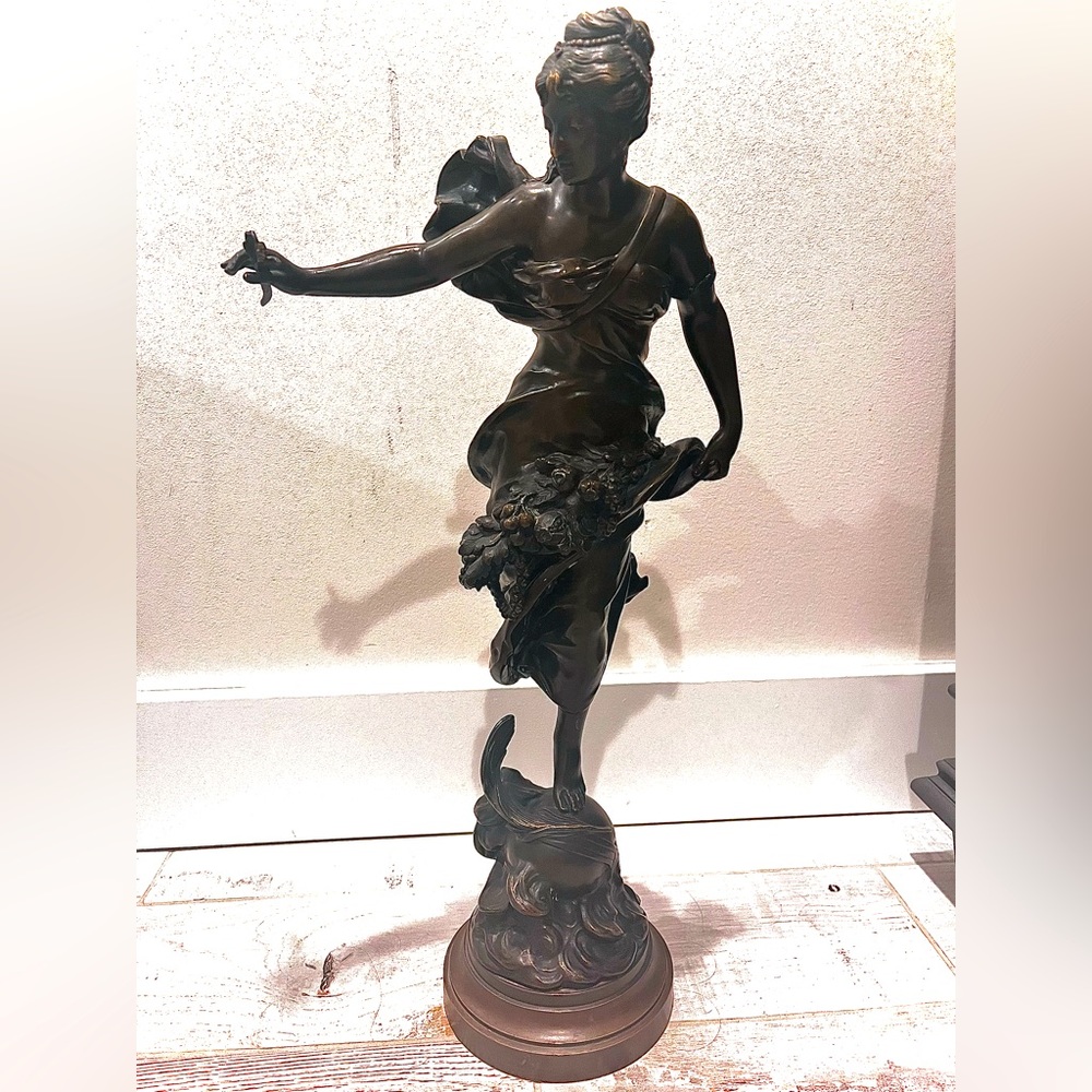 Antique Bronze Female Statue | From Bath, England | C1840